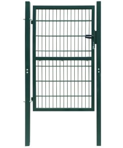 2D vrata za ogradu (jednostruka) zelena 106 x 230 cm