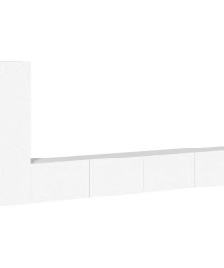 3-dijelni set TV ormarića bijeli od konstruiranog drva