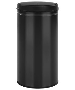 Automatska kanta za otpad sa senzorom 60 L ugljični čelik crna