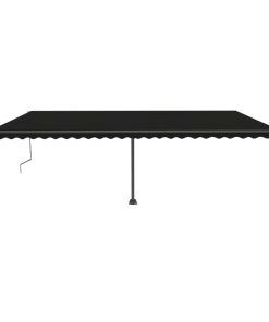 Automatska tenda sa senzorom za vjetar LED 600x300 cm antracit