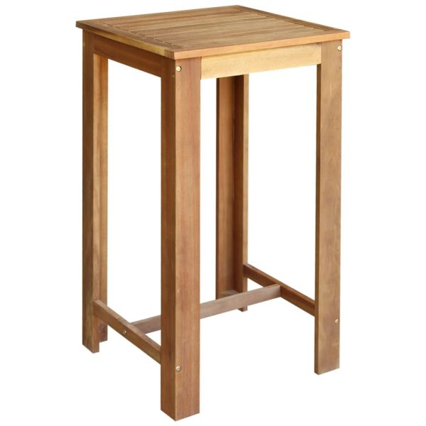 Barski stol i stolice set 3 komada od masivnog drva akacije