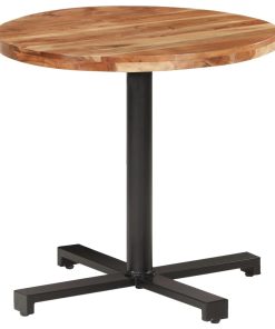 Bistro stol okrugli Ø 80 x 75 cm od masivnog bagremovog drva