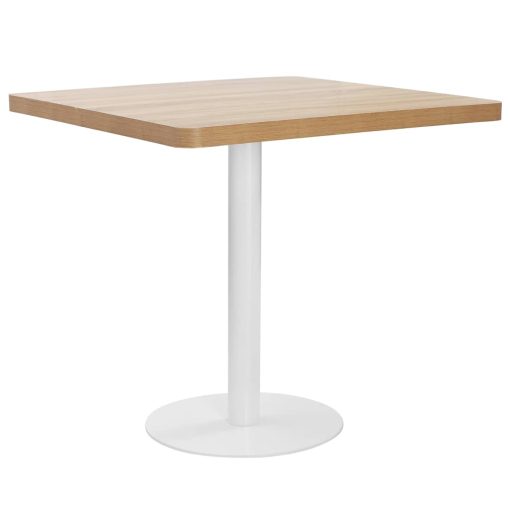 Bistro stol svjetlosmeđi 80 x 80 cm MDF