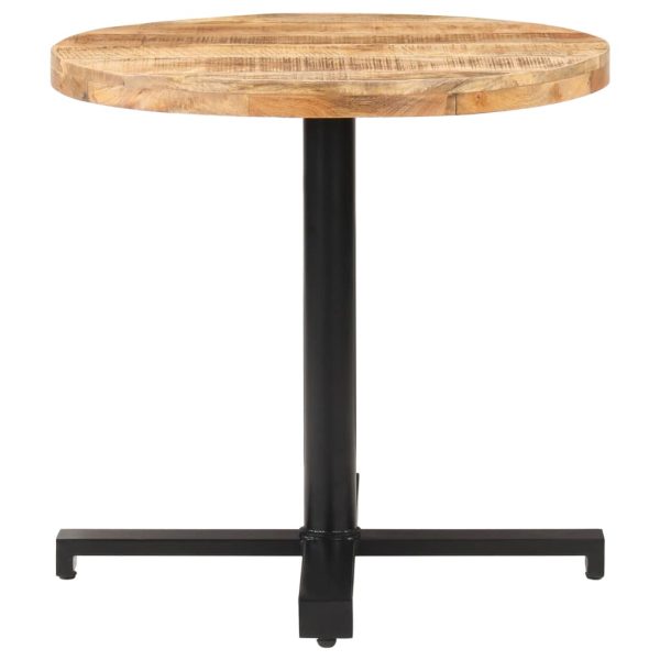 Bistro stolić okrugli Ø 80 x 75 cm od grubog drva manga