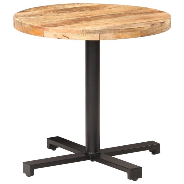Bistro stolić okrugli Ø 80 x 75 cm od grubog drva manga