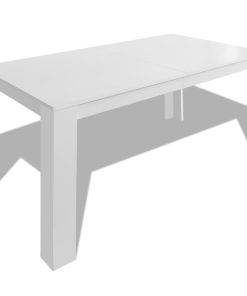 Blagavaonski stol 140 x 80 x 75 cm bijeli