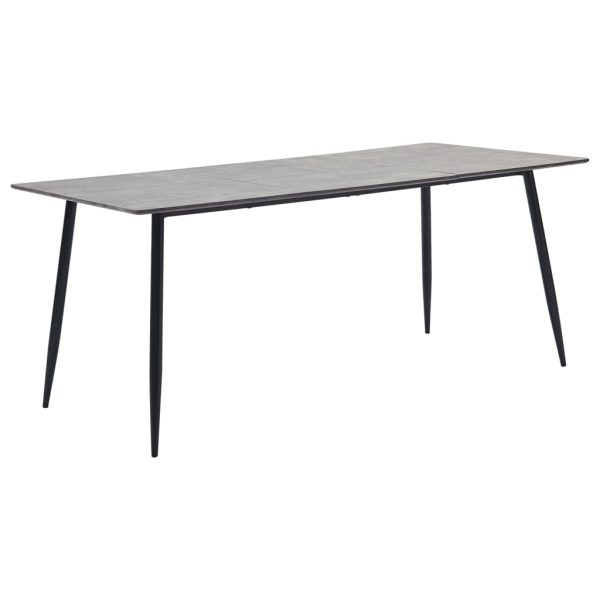 Blagovaonski stol sivi 200 x 100 x 75 cm MDF