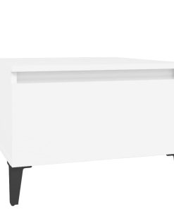 Bočni stolić bijeli 50 x 46 x 35 cm od konstruiranog drva