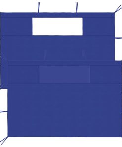 Bočni zidovi za sjenicu s prozorima 2 kom plavi (315307)