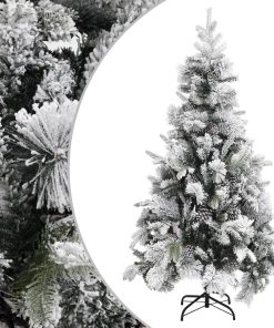 Božićno drvce sa snijegom i šiškama 225 cm PVC i PE