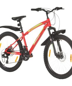 Brdski bicikl 21 brzina kotači od 26 " okvir od 36 cm crveni