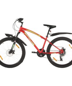 Brdski bicikl 21 brzina kotači od 26 " okvir od 36 cm crveni