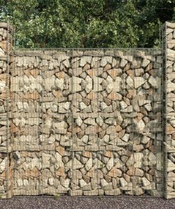 Gabionski zid s poklopcem od pocinčanog čelika 600x50x200 cm