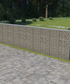 Gabionski zid s poklopcima od pocinčanog čelika 600 x 30 x 150 cm