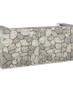 Gabionski zid za kante od pocinčanog čelika 254 x 100 x 110 cm