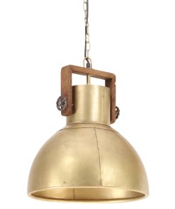 Industrijska viseća svjetiljka 25 W mjedena okrugla 40 cm E27