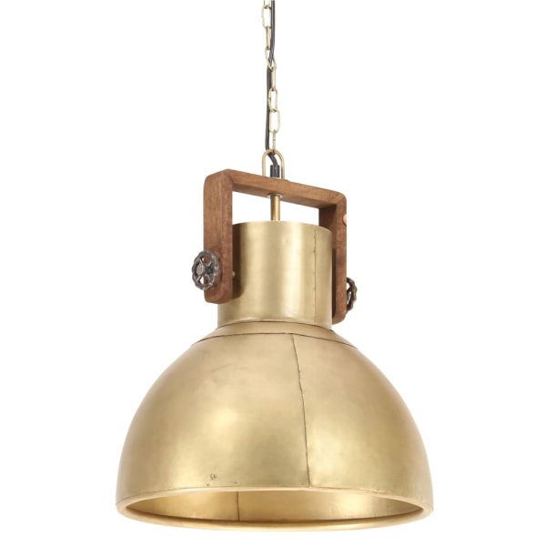 Industrijska viseća svjetiljka 25 W mjedena okrugla 40 cm E27