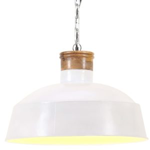 Industrijska viseća svjetiljka 58 cm bijela E27