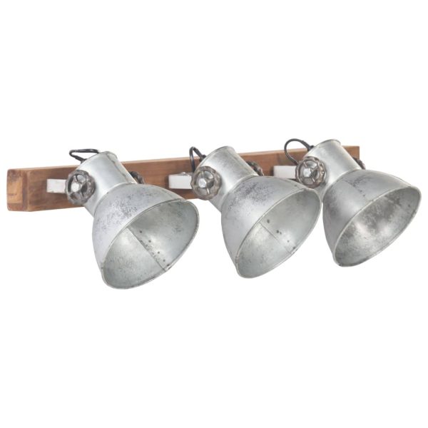 Industrijska zidna svjetiljka srebrna 65 x 25 cm E27