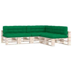 Jastuci za sofu od paleta 7 kom zeleni