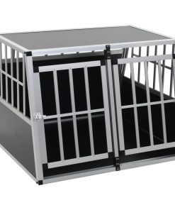 Kavez za pse s dvostrukim vratima 94 x 88 x 69 cm