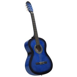 Klasična gitara za početnike s torbom plava 4/4 39 "