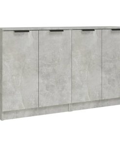 Komoda 2 kom siva boja betona 60x30x70 cm od konstruiranog drva