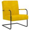 Konzolna stolica boja senfa baršunasta