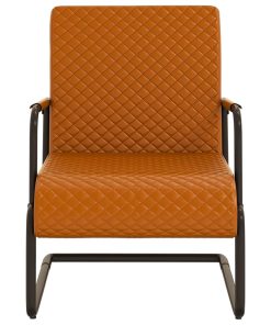 Konzolna stolica od umjetne kože smeđa