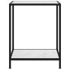 Konzolni stol bijeli 60 x 35 x 75 cm od kaljenog stakla