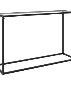 Konzolni stol prozirni 120 x 35 x 75 cm od kaljenog stakla