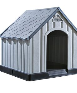 Kućica za pse siva 92 x 87 x 91 cm plastična