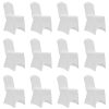 Navlake za stolice rastezljive bijele 12 kom