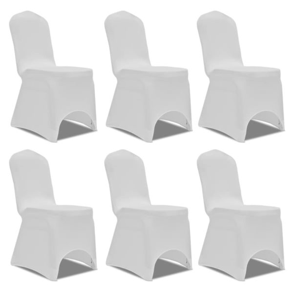 Navlake za stolice rastezljive bijele 12 kom