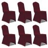 Navlake za stolice rastezljive boja burgundca 12 kom