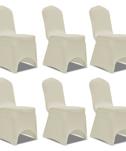 Navlake za stolice rastezljive krem 12 kom