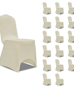 Navlake za stolice rastezljive krem 18 kom