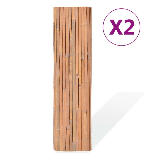 Ograde od bambusa 2 kom 100 x 400 cm