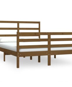 Okvir za krevet boja meda od borovine 150x200 cm 5FT King