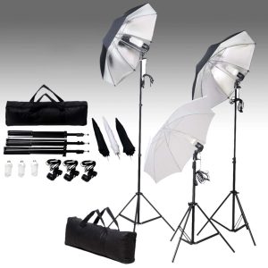 Oprema za fotografski studio sa setom svjetiljki i pozadinom