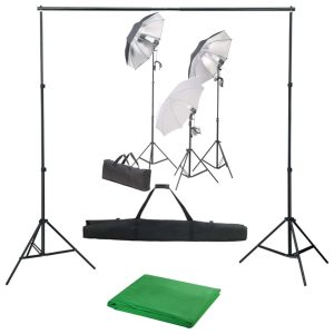 Oprema za fotografski studio sa setom svjetiljki i pozadinom