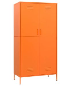 Ormar narančasti 90 x 50 x 180 cm čelični