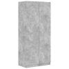 Ormar siva boja betona 90 x 52 x 200 cm od konstruiranog drva