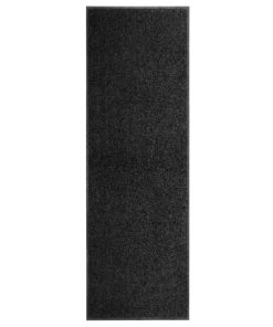 Otirač perivi crni 60 x 180 cm