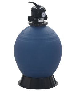 Pješčani filtar za bazen s ventilom sa 6 položaja plavi 560 mm