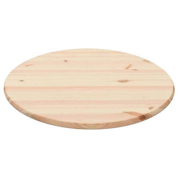 Ploča za stol od prirodne borovine okrugla 25 mm 80 cm