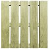 Pločice za trijem 24 kom 50 x 50 cm drvene zelene