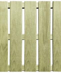Pločice za trijem 24 kom 50 x 50 cm drvene zelene
