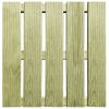 Pločice za trijem 30 kom 50 x 50 cm drvene zelene