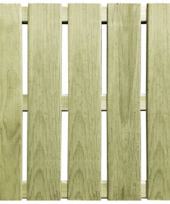 Pločice za trijem 30 kom 50 x 50 cm drvene zelene